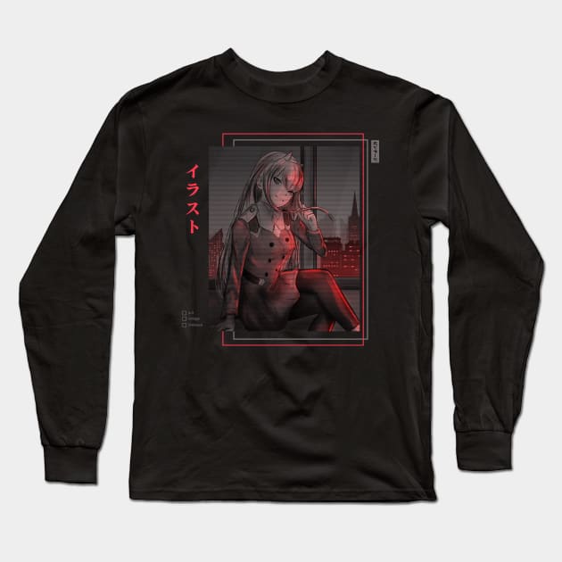 Lo-fi chill | Zero Two Long Sleeve T-Shirt by DenielHast